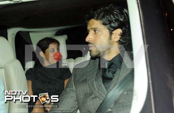 Director and actor Farhan Akhtar arrives along with sister Zoya at the venue.