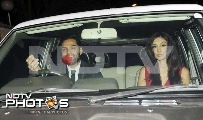 Abhay Deol arrives with girlfriend Preeti Desai.