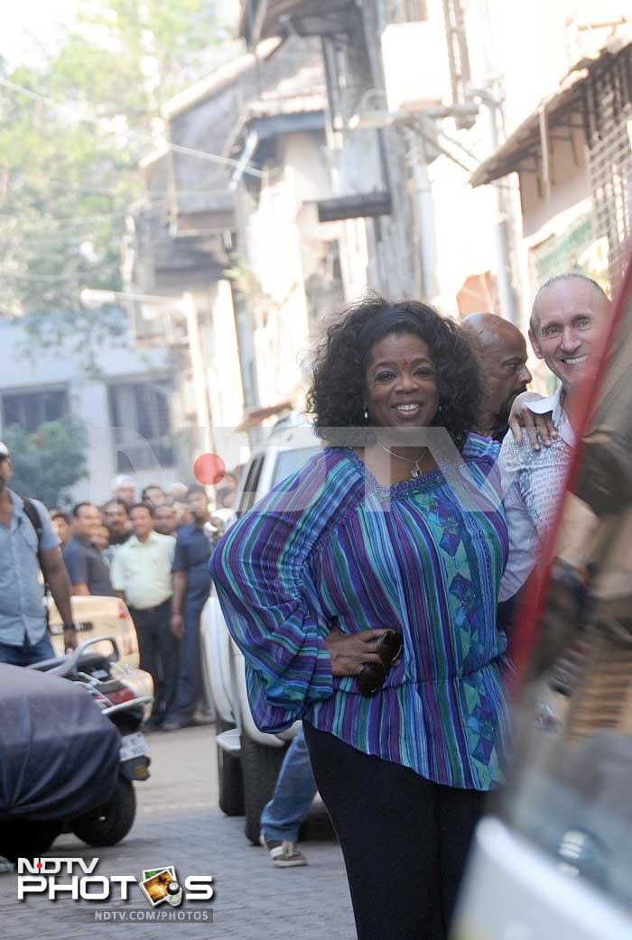 Behind-the-scenes with Oprah in Mumbai