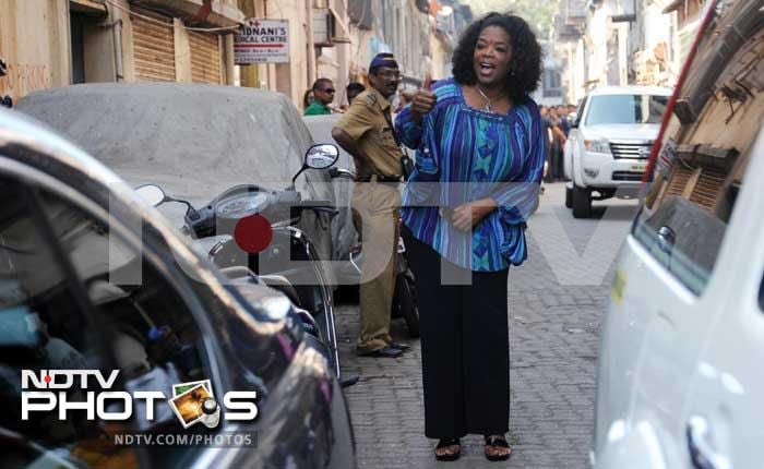 Behind-the-scenes with Oprah in Mumbai