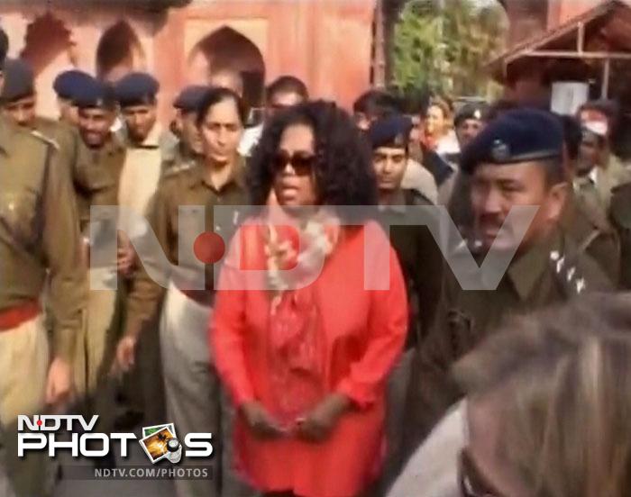 Oprah Winfrey at Taj Mahal