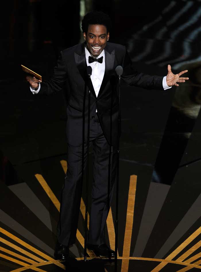 "?and if you're a black guy, you get to voice a zebra or a donkey." - Chris Rock, presenter.