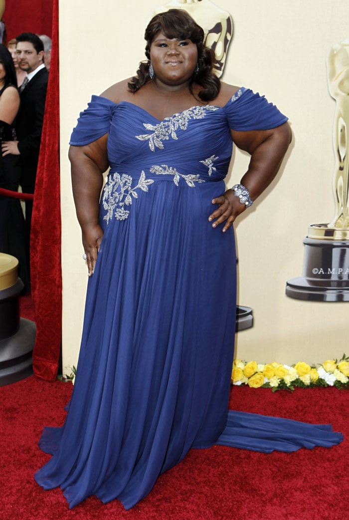 Gabourey Sidibe arrives during the 82nd Academy Awards on Sunday, March 7, 2010, in the Hollywood section of Los Angeles. (Photo: AP)