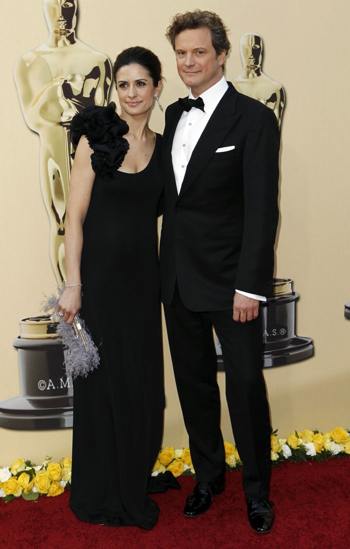 Colin Firth and Livia Giuggioli arrive during the 82nd Academy Awards on Sunday, March 7, 2010, in the Hollywood section of Los Angeles. (Photo: AP)