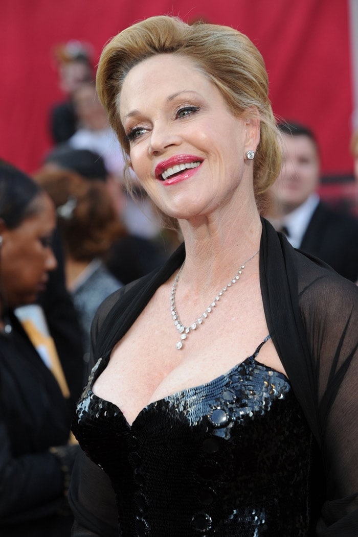 Actress Melanie Griffith arrives at the 82nd Academy Awards at the Kodak Theater in Hollywood, California on March 7, 2010. (Photo: AFP)