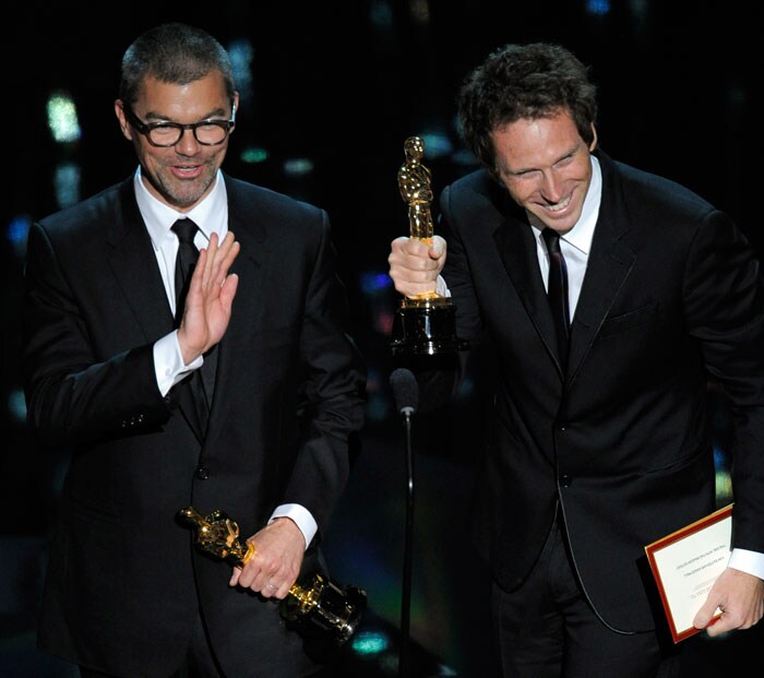 <b>Best Film Editing</b>: Kirk Baxter and Angus Wall for <i>The Girl with the Dragon Tattoo</i>