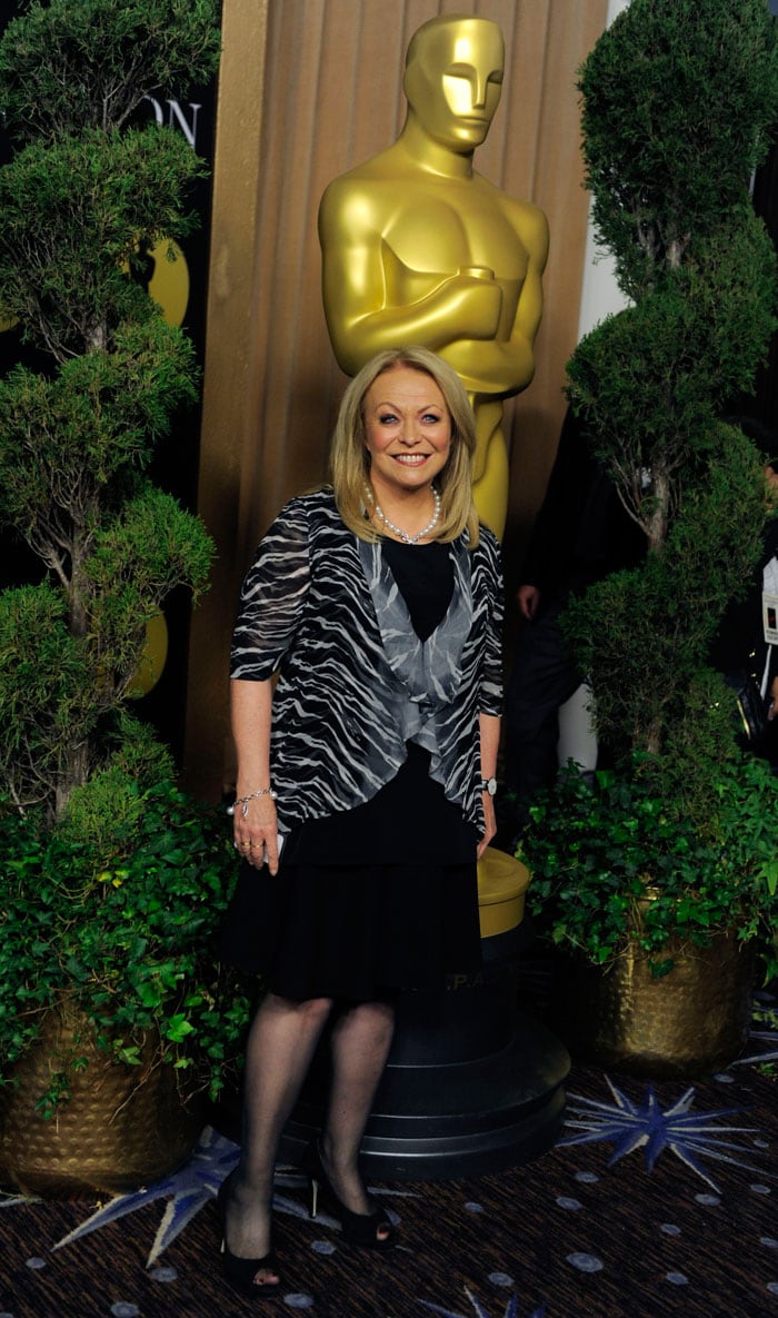 Jacki Weaver, nominated for Actress in a Supporting Role for "Animal Kingdom", can't keep from smiling <br />
<a href="http://movies.ndtv.com/oscar11/default.aspx"> <img src=/photos/entertainment/oscars-2011-nominees-luncheon-9115/amp/1/"http:/drop.ndtv.com/albums/uploadedpics/small/700_50_oscar_634330423803629872.jpg" border="0"/>
</a>