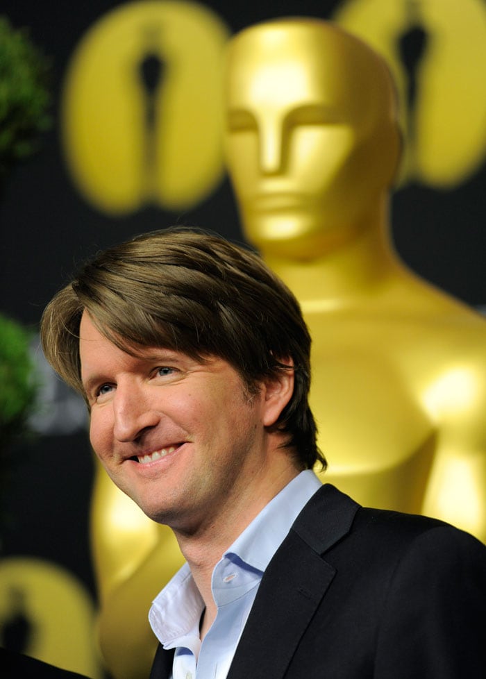 And here's Tom Hooper from The King's Speech, hoping to steal the Directing honours away from rival movies True Grit and The Social Network <br />
<a href="http://movies.ndtv.com/oscar11/default.aspx"> <img src=/photos/entertainment/oscars-2011-nominees-luncheon-9115/amp/1/"http:/drop.ndtv.com/albums/uploadedpics/small/700_50_oscar_634330423803629872.jpg" border="0"/>
</a>