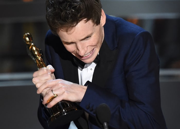 Eddie Redmayne's 'I'm not going to be cool about this' face