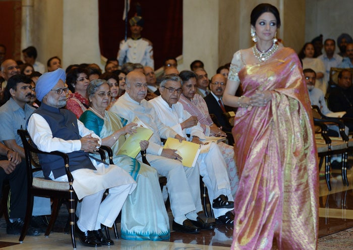 Sridevi, Sharmila Tagore receive Padma Honours
