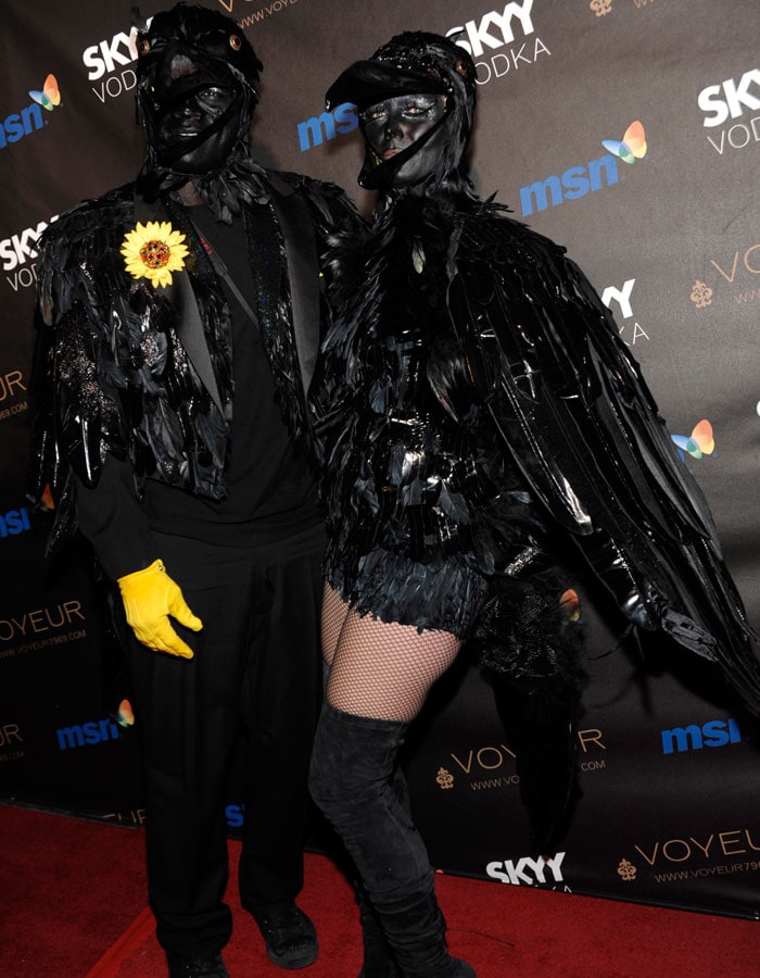 Paris Hilton celebrates Halloween with boyfriend 