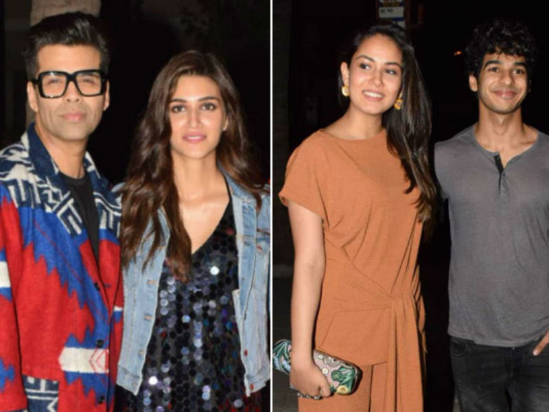 Kriti Sanon, Karan Johar, Mira Rajput, Ishaan Khatter Rock The Party