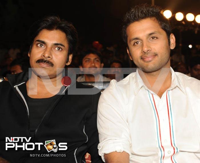 Pawan Kalyan at the music launch of <i>Ishq</i>