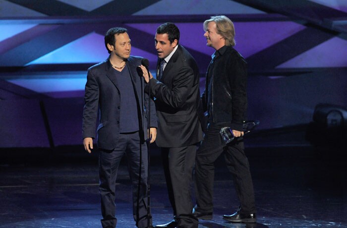 Rob Schneider, Adam Sandler and David Spade from <i>Grown Ups</i> take home the prize for Favourite Comedic Movie.