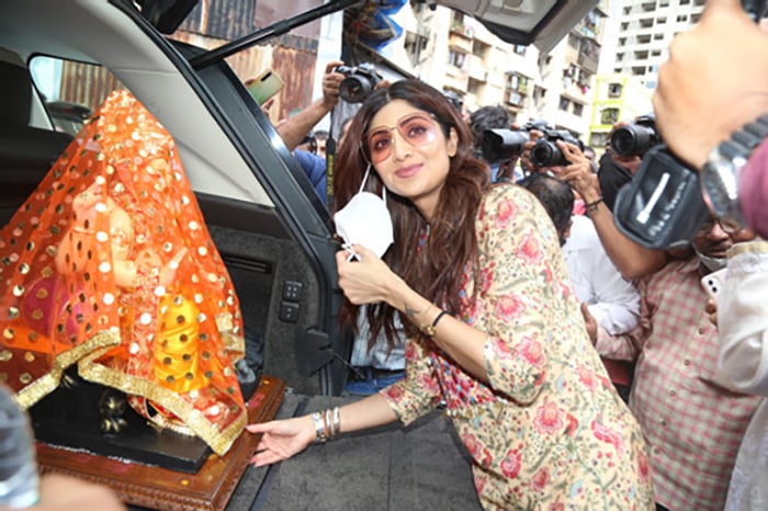 Pics From Shilpa Shetty"s Ganesh Chaturthi Festivities