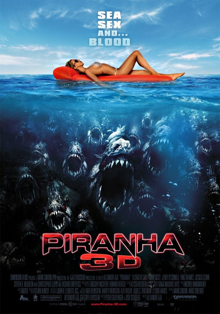 Blood and beauty mix in Piranha 3D