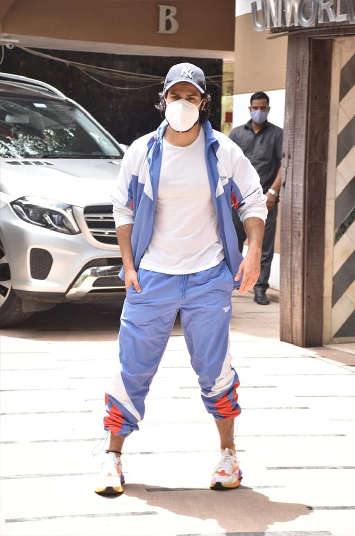 Actor Varun Dhawan was spotted outside his gym.