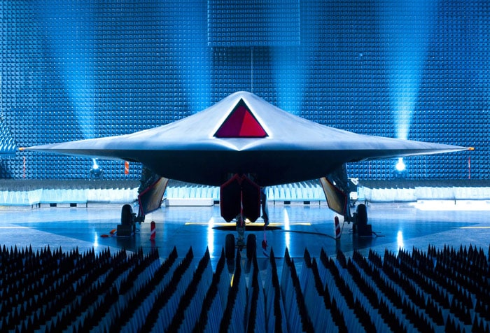 This image made available by the Ministry of Defence in London, on Monday July 12, 2010, shows Taranis, the prototype of an unmanned combat aircraft of the future. Named after the Celtic god of thunder, the concept demonstrator will test the possibility of developing the first ever autonomous stealthy Unmanned Combat Air Vehicle (UCAV) that would ultimately be capable of precisely striking targets at long range, even in another continent. Should such systems enter into service, they would. at all times be under the control of highly trained military crews on the ground. (Photo: AP)