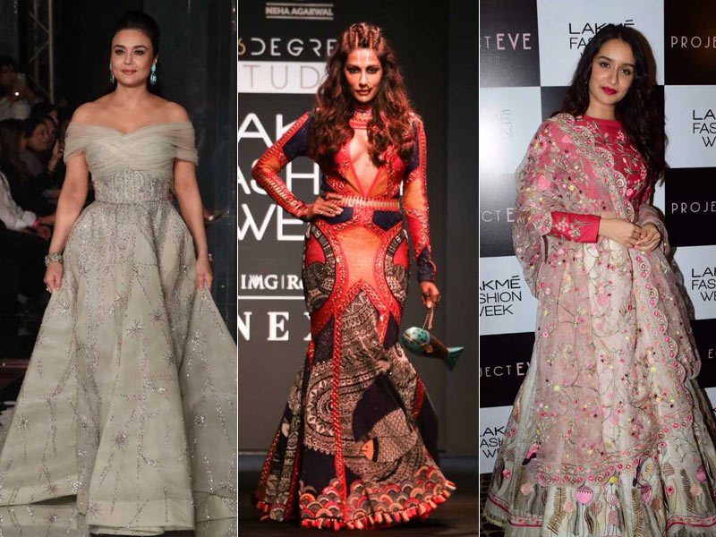 Lakme Fashion Week Day 3: शो स्‍टॉपर बनीं श्रद्धा, चित्रांगदा और ईशा..