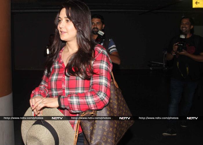 Preity Zinta Returns to Mumbai After Marriage