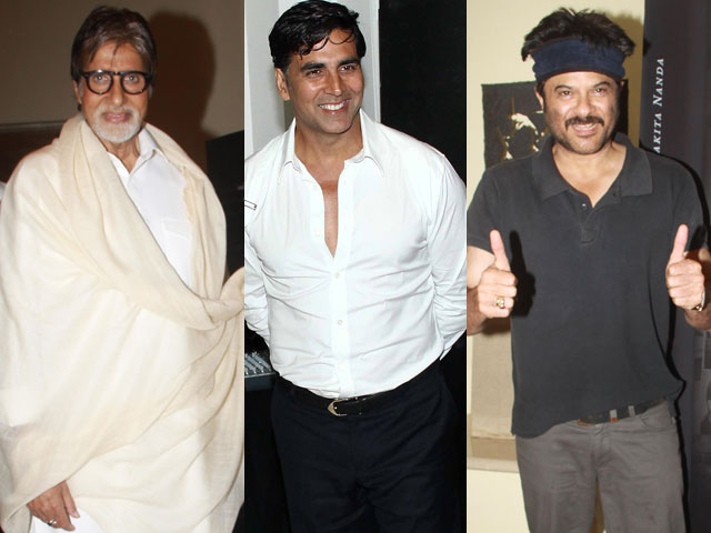 Stars share some <i>Prem</i>: Big B, Akshay Kumar, Anil Kapoor Stars share some <i>Prem</i>: Big B, Akshay Kumar, Anil Kapoor