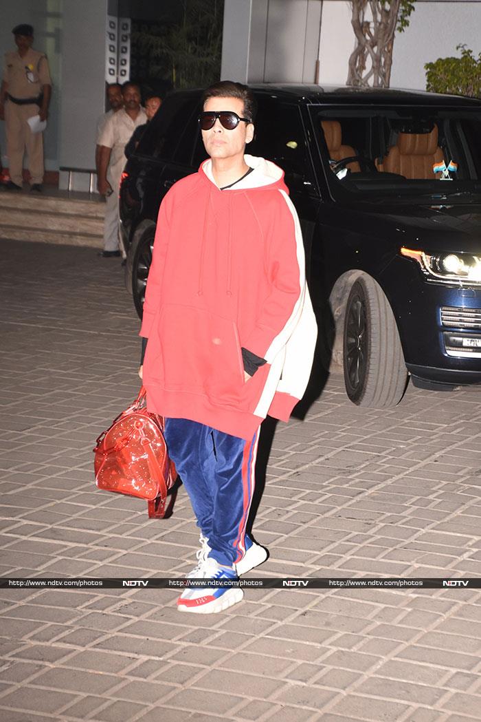 Karan Johar's sweatshirt game was absolutely on point.