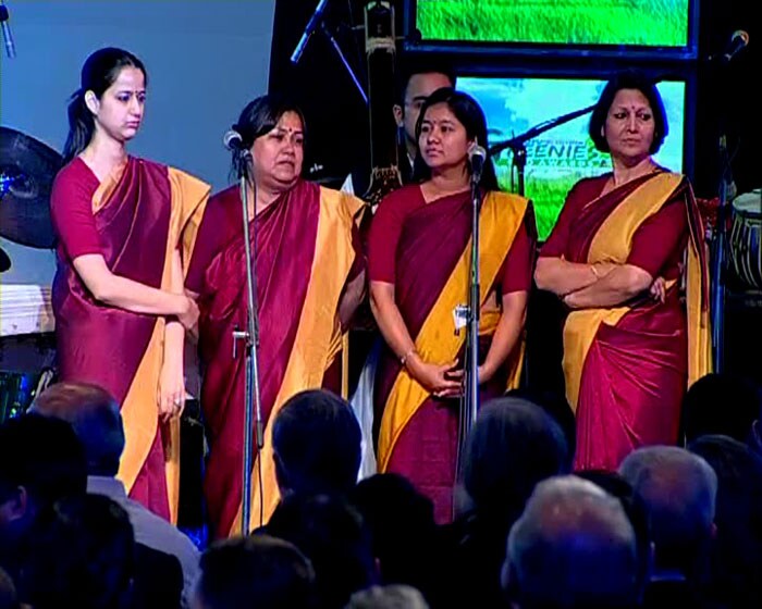 A musical welcome at the Greenies Eco Awards.