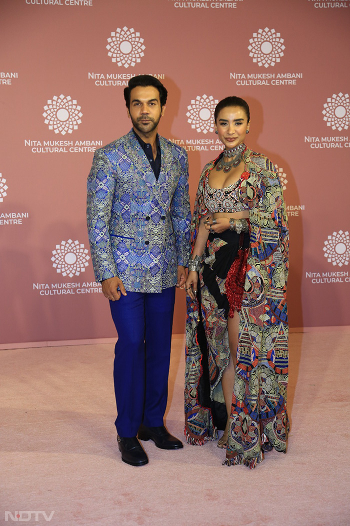 RajKummar Rao attended the Ambani event with wife Patralekhaa. (Image Courtesy: Varinder Chawla)