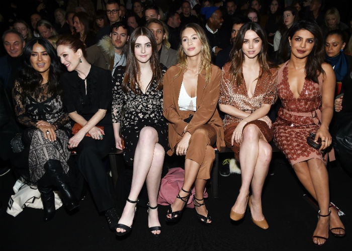 Fashion Front Row With Priyanka Chopra, Julianne Moore And Salma Hayek