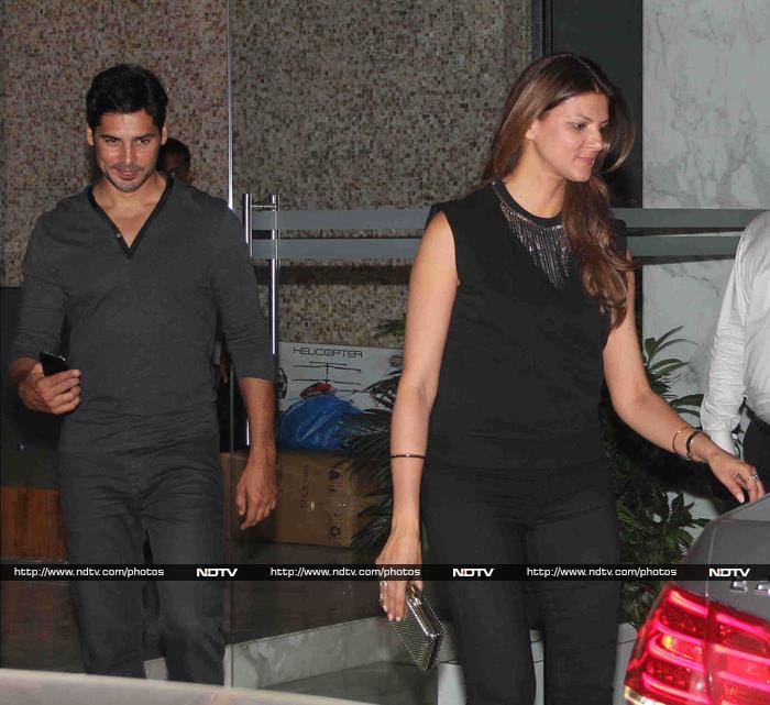 We also spotted actor Dino Morea leaving the party with his girlfriend Nandita Mahtani.