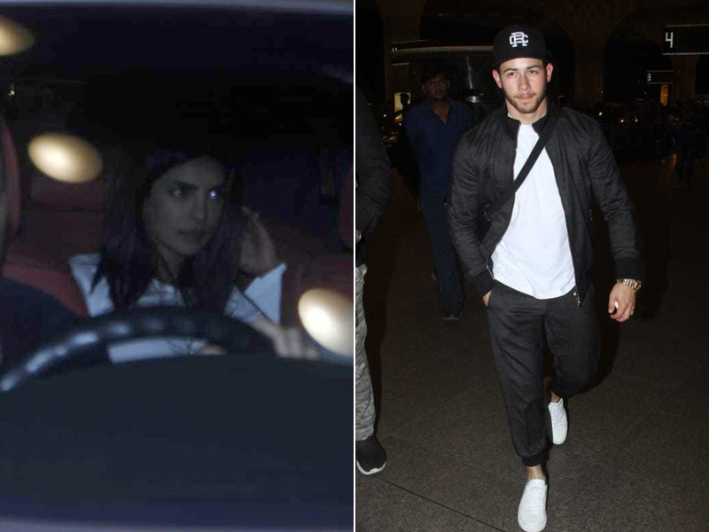 Priyanka Chopra Sees Nick Jonas Off At Mumbai Airport As He Leaves For The US