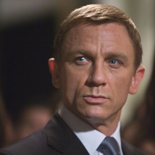 <B>Casting an impression</b>: Daniel Craig in character as James Bond for the movie <I>Quantum of Solace</I> during a scene being shot in Panama City Panama.