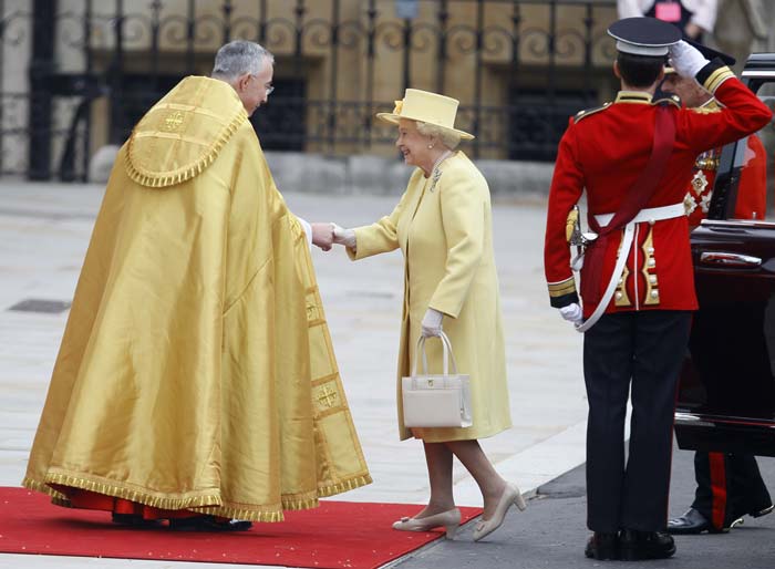 Queen Elizabeth at the Wedding