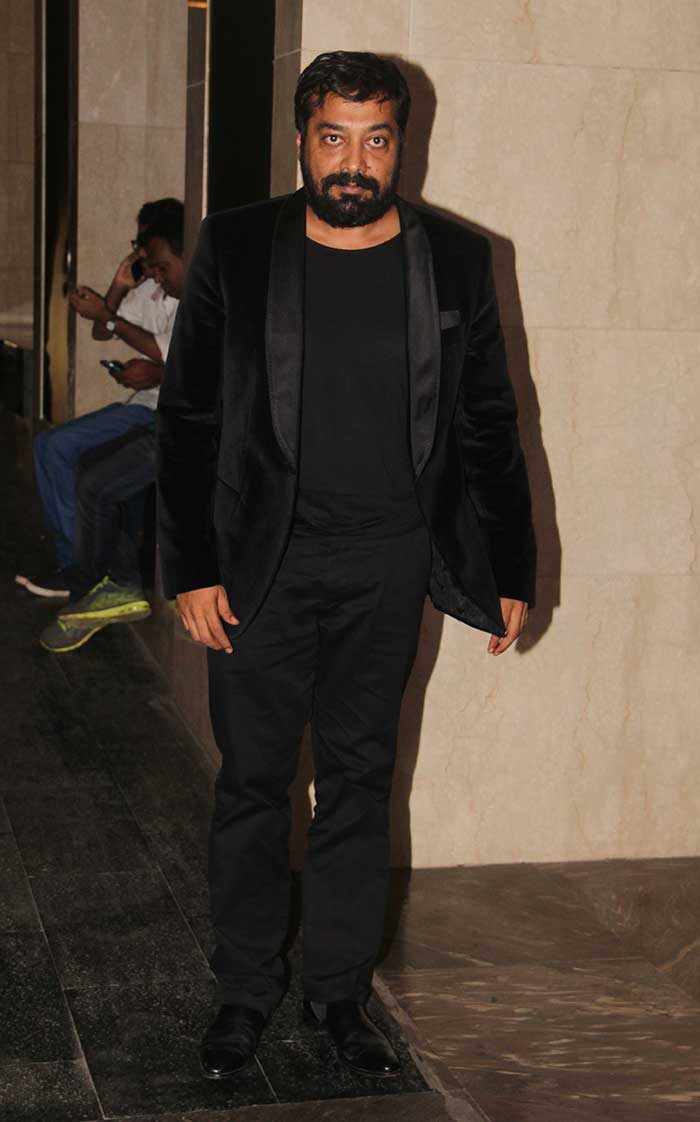 Filmmaker Anurag Kashyap, who is Madhu Mantena's partner in Phantom Films, was the man in black.