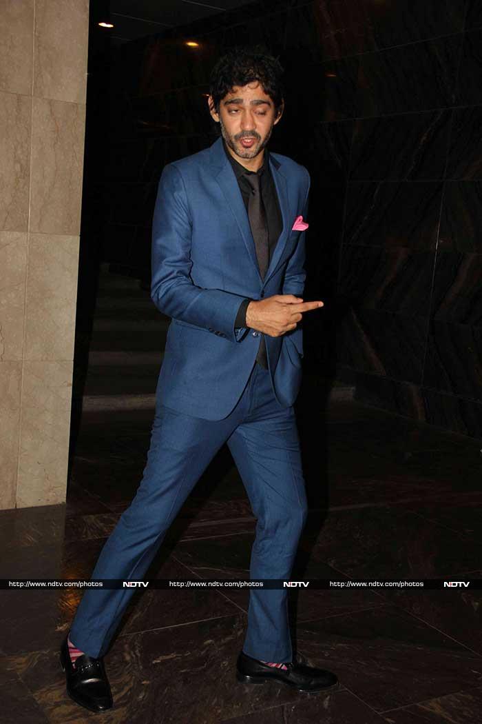 Actor Gaurav Kapur looked rather spiffy in blue.