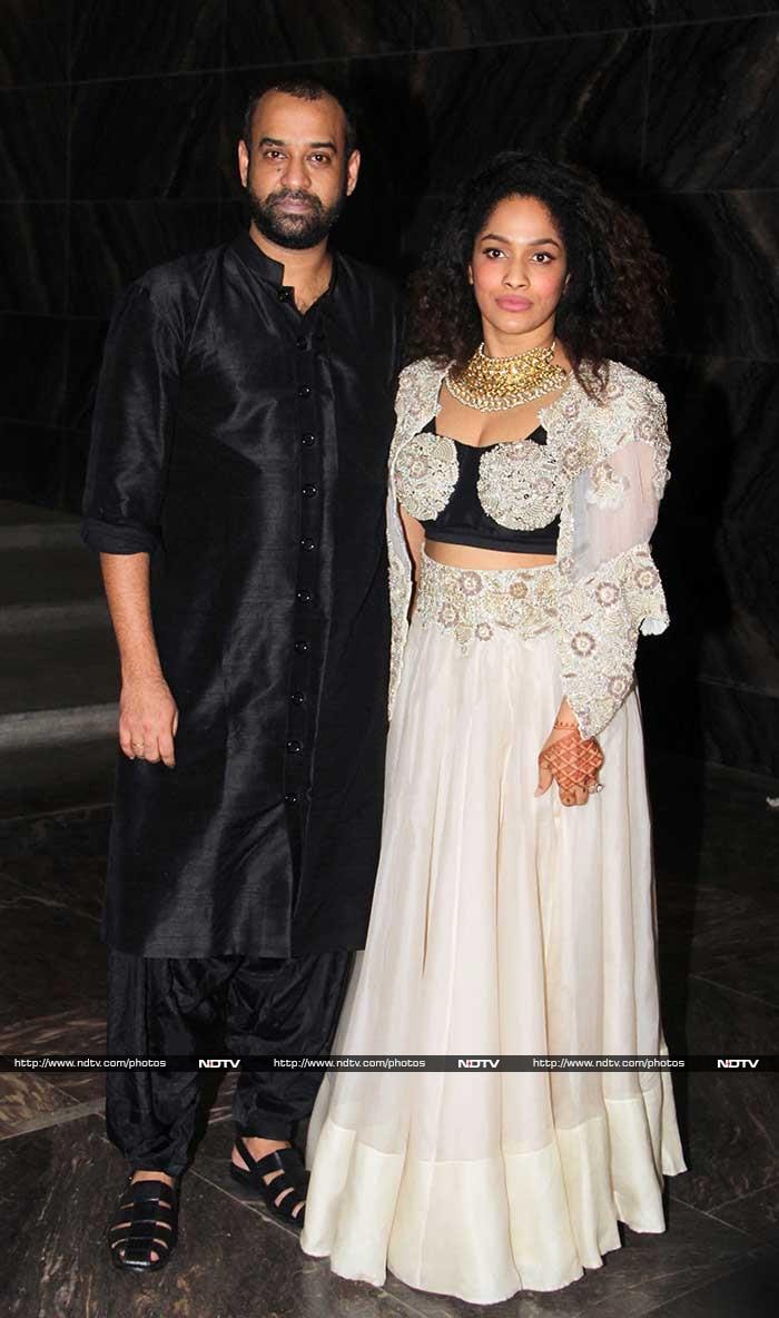 The newlyweds: Masaba and Madhu complemented each other in black and white.