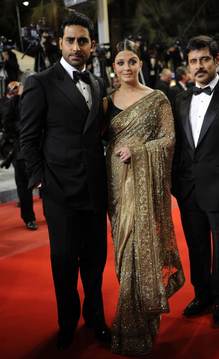 Ash, Abhi promote Raavan at Cannes
