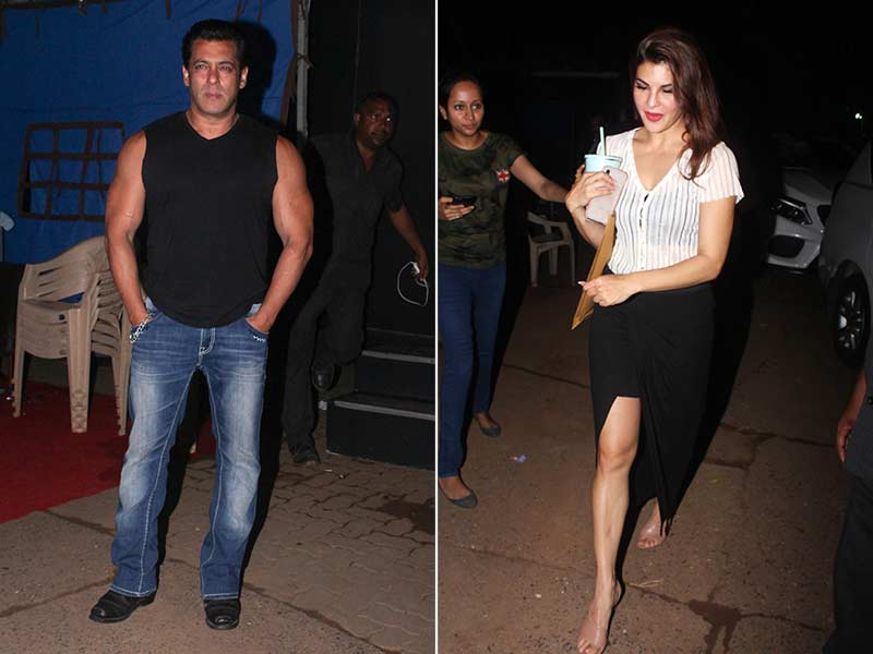 Photo : Before the Race Begins, Salman Khan, Jacqueline Are Very Busy