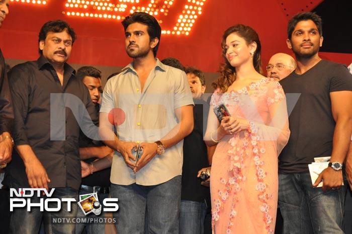 Chiranjeevi unveils the music of son\'s new film