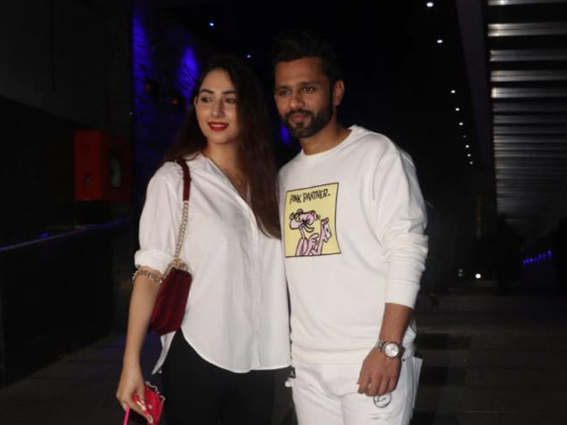 Photo : Rahul Vaidya And Disha Parmar, Twinning In White, Step Out For Date Night