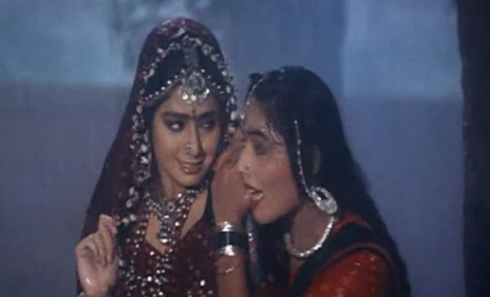 <i>Megha Re Megha</i>: A Sridevi number again, this song from the 1991 Yash Chopra film <I>Lamhe</I>, strikes chords even today. We loved watching the actress dance with childlike glee, oblivious of a spellbound Anil Kapoor.