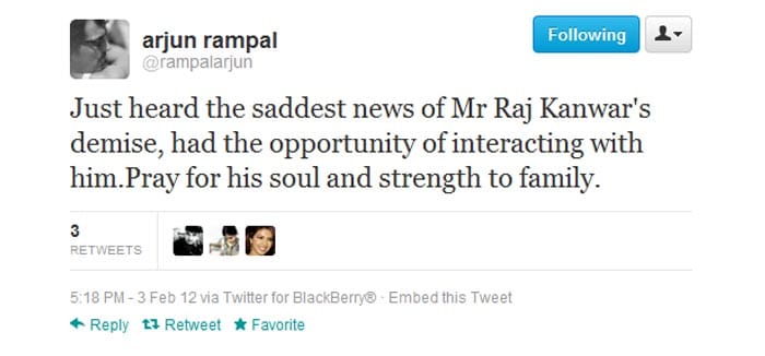 Bollywood remembers Raj Kanwar