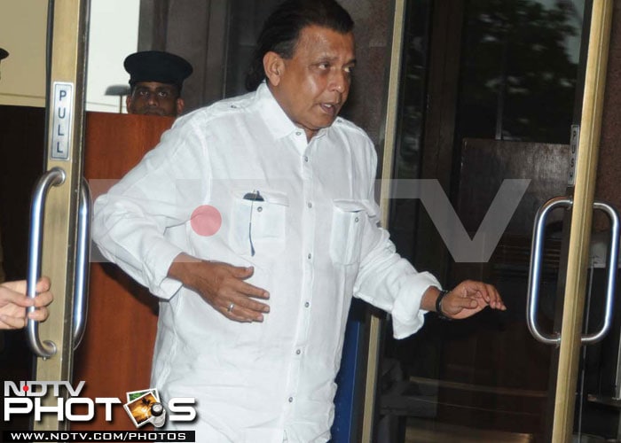 Veteran actor Mithun Chakraborty reaches the venue. <i>Disco Dancer</I>, which made Mithun Chakraborty a star also had Mr Khanna in an important role.