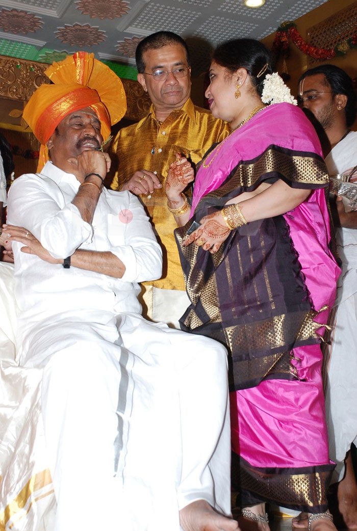 Grand wedding of Rajinikanth's daughter