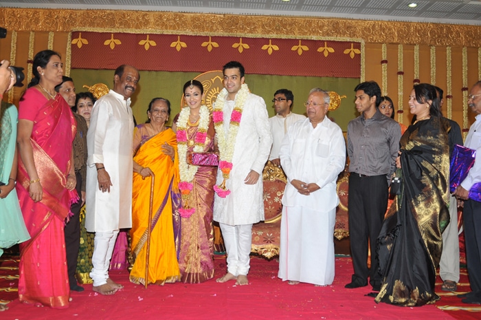 Grand wedding of Rajinikanth's daughter