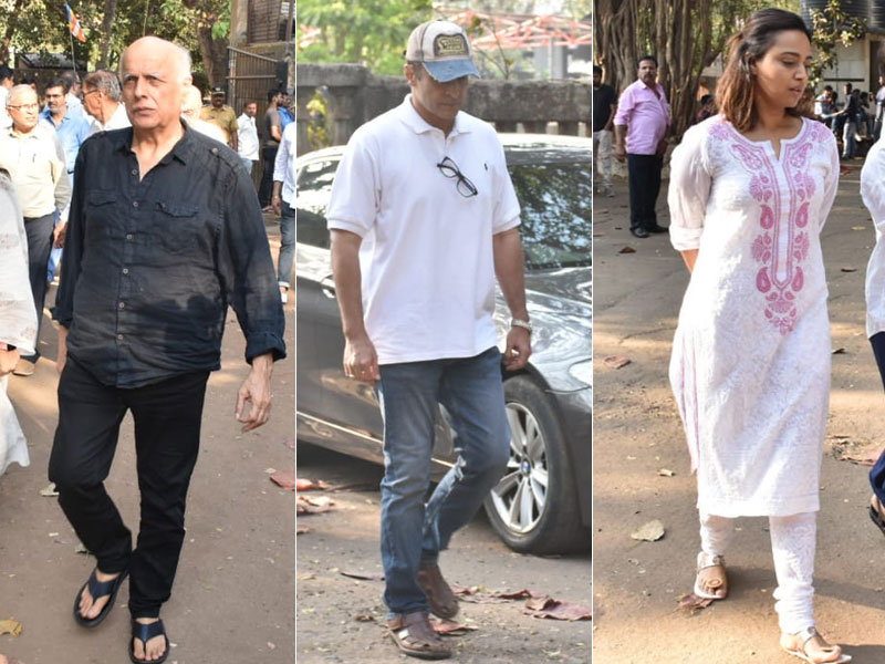 Raj Kumar Barjatya's Funeral Attended By Rajshri Actors Mohnish Bahl, Swara Bhasker