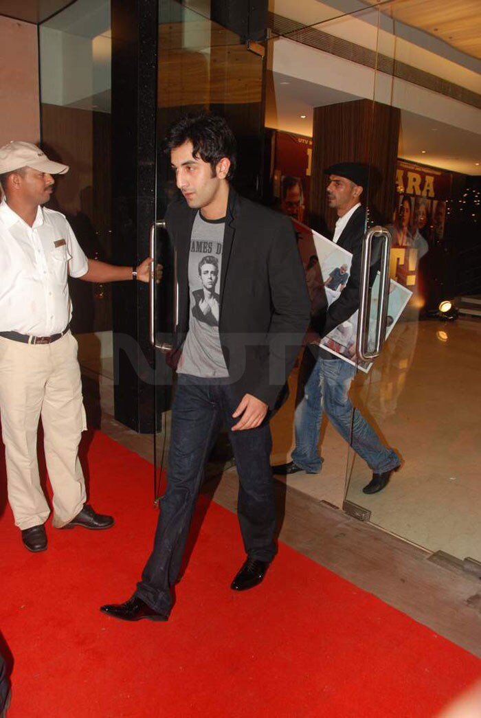 Ranbir Kapoor leaving the venue.