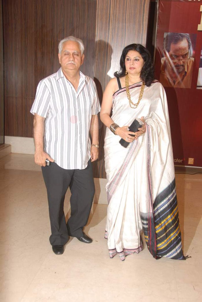 Ramesh Sippy with wife Kiran Juneja.