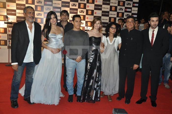 Aamir, Katrina attend Rajneeti premiere