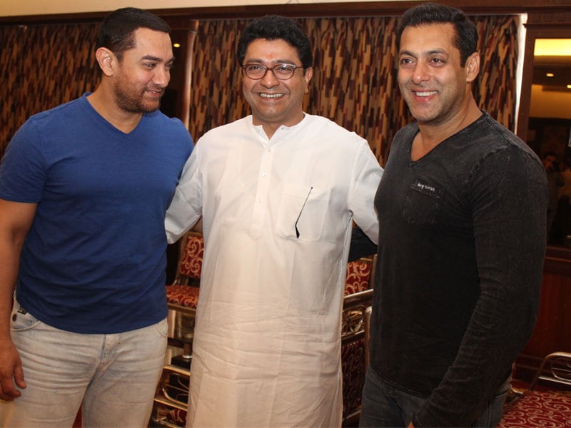 Photo : Salman, Aamir Meet Raj Thackeray to Discuss Mumbai Development Plan